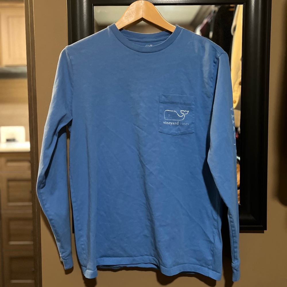 Vineyard Vines Ocean Blue Long Sleeve Tee